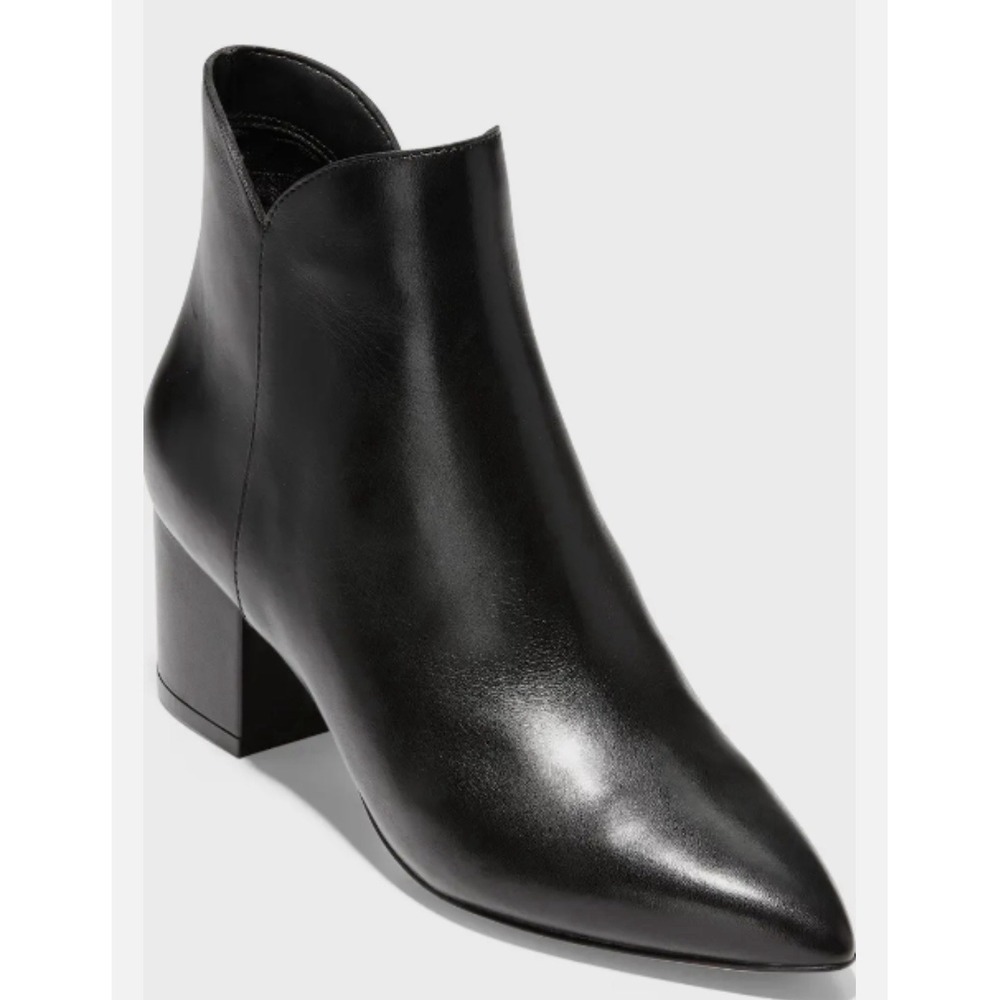 Cole Haan Women's Elyse Bootie Black Leather Size 8